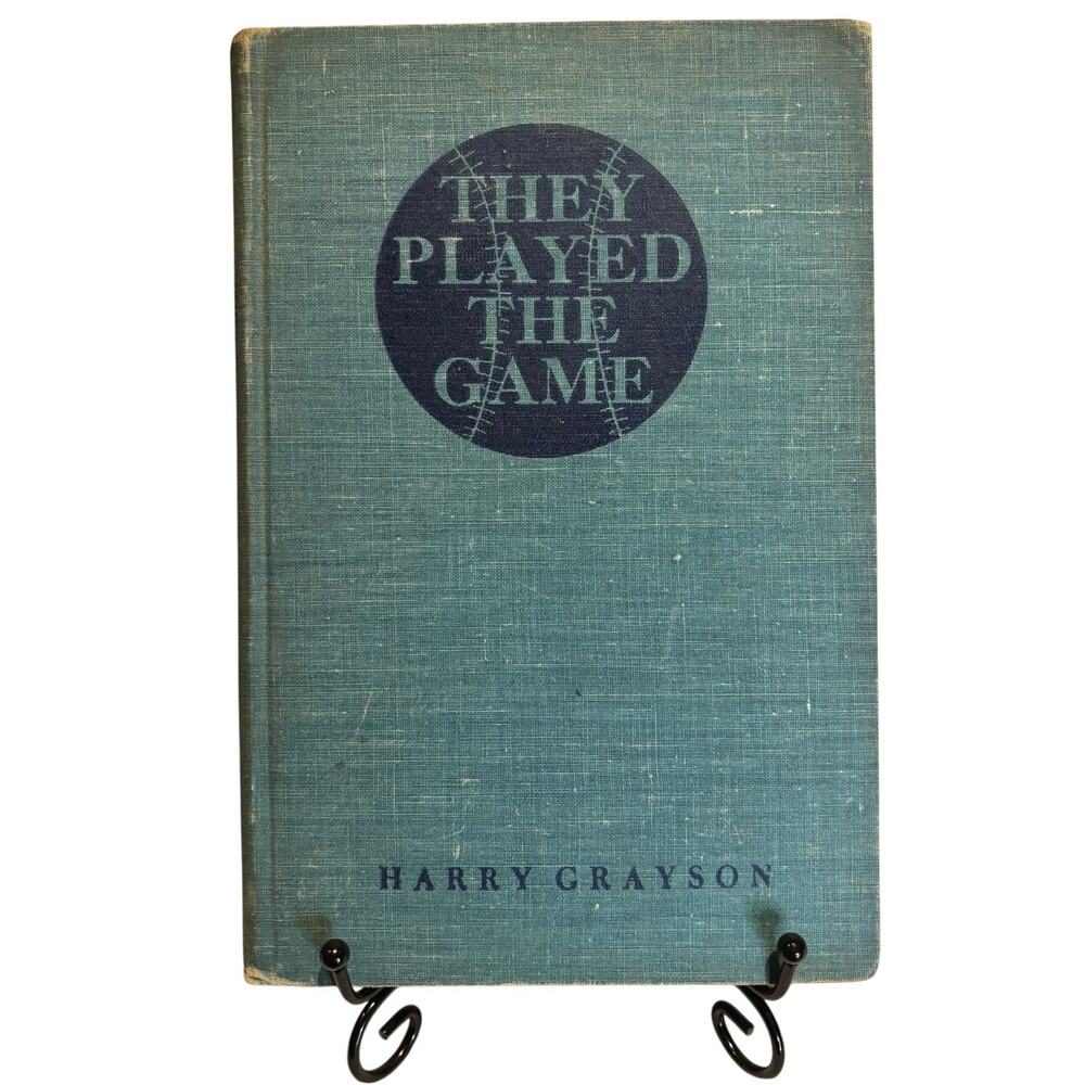 VTG 1944 They Played the Game Book by Harry Grayson, Baseball Greats, HC